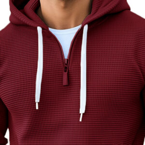 Men's Casual Waffle Hoodie