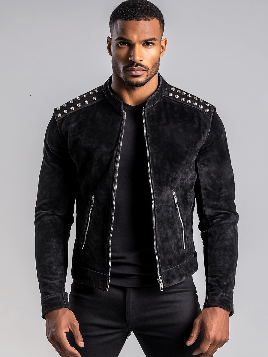 Exquisite Black Suede Jacket - Image 2