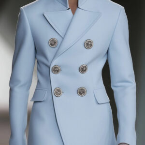 Men's Stylish Double-breasted Woolen Jacket