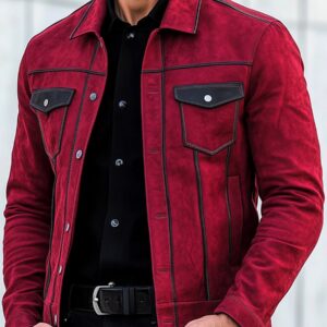 Vintage Multi-pocket Suede Jacket